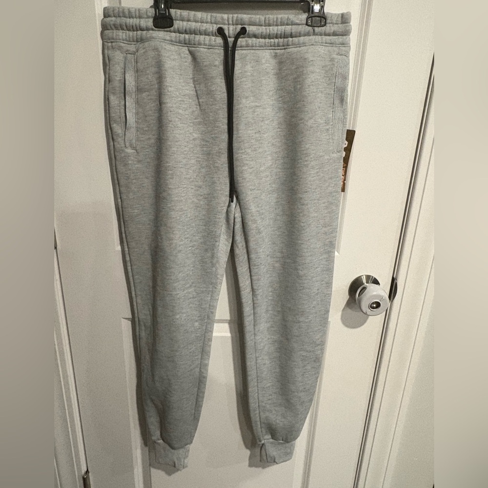 NWT- Athletex Performance Apparel men’s joggers, Heather gray, size Large